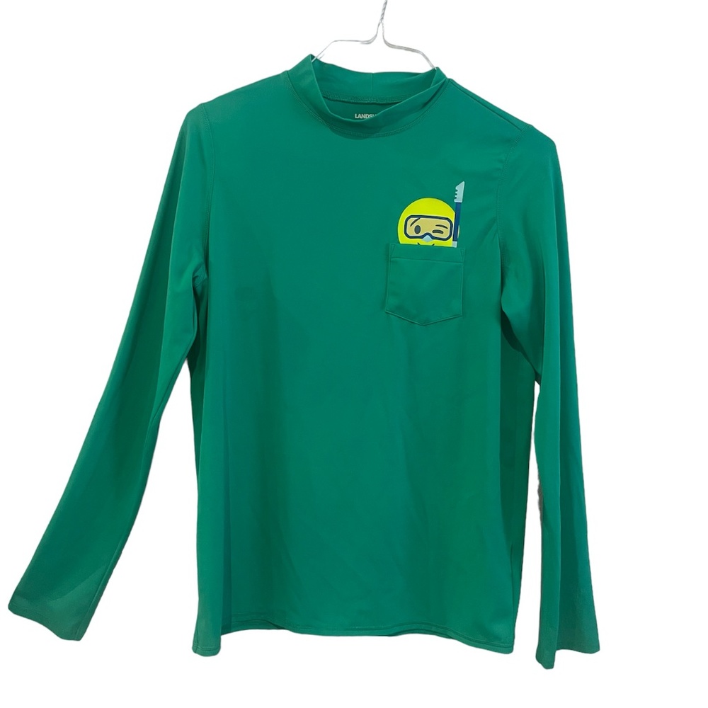 Lands' End Unisex Kids Rash Guard Size XL